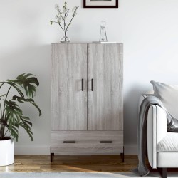 vidaXL Aparador alto madera de ingeniería gris Sonoma 69,5x31x115 cm