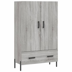 vidaXL Aparador alto madera de ingeniería gris Sonoma 69,5x31x115 cm