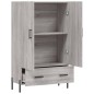 vidaXL Aparador alto madera de ingeniería gris Sonoma 69,5x31x115 cm vidaXL Aparador alto madera de ingeniería gris Sonoma 69,5x31x115 cm