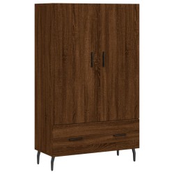vidaXL Aparador alto madera de ingeniería roble marrón 69,5x31x115 cm