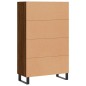 vidaXL Aparador alto madera de ingeniería roble marrón 69,5x31x115 cm vidaXL Aparador alto madera de ingeniería roble marrón 69,5x31x115 cm