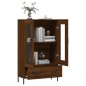 vidaXL Aparador alto madera de ingeniería roble marrón 69,5x31x115 cm