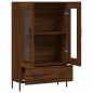 vidaXL Aparador alto madera de ingeniería roble marrón 69,5x31x115 cm
