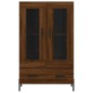 vidaXL Aparador alto madera de ingeniería roble marrón 69,5x31x115 cm