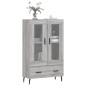 vidaXL Aparador alto madera de ingeniería gris Sonoma 69,5x31x115 cm vidaXL Aparador alto madera de ingeniería gris Sonoma 69,5x31x115 cm