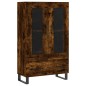 vidaXL Aparador alto madera de ingeniería roble ahumado 69,5x31x115 cm vidaXL Aparador alto madera de ingeniería roble ahumado 69,5x31x115 cm