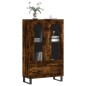 vidaXL Aparador alto madera de ingeniería roble ahumado 69,5x31x115 cm vidaXL Aparador alto madera de ingeniería roble ahumado 69,5x31x115 cm