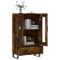 vidaXL Aparador alto madera de ingeniería roble ahumado 69,5x31x115 cm vidaXL Aparador alto madera de ingeniería roble ahumado 69,5x31x115 cm