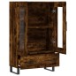 vidaXL Aparador alto madera de ingeniería roble ahumado 69,5x31x115 cm vidaXL Aparador alto madera de ingeniería roble ahumado 69,5x31x115 cm