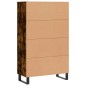 vidaXL Aparador alto madera de ingeniería roble ahumado 69,5x31x115 cm vidaXL Aparador alto madera de ingeniería roble ahumado 69,5x31x115 cm
