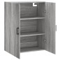 vidaXL Armario de pared gris Sonoma 69,5x34x90 cm