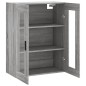 vidaXL Armario de pared gris Sonoma 69,5x34x90 cm