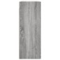 vidaXL Armario de pared gris Sonoma 69,5x34x90 cm