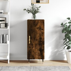 vidaXL Aparador madera de ingeniería roble ahumado 34,5x34x90 cm