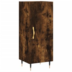 vidaXL Aparador madera de ingeniería roble ahumado 34,5x34x90 cm