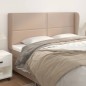 vidaXL Cabecero con orejas cuero sintético capuchino 163x23x118/128 cm vidaXL Cabecero con orejas cuero sintético capuchino 163x23x118/128 cm