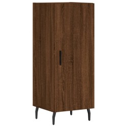 vidaXL Aparador madera de ingeniería marrón roble 34,5x34x90 cm