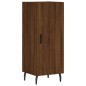 vidaXL Aparador madera de ingeniería marrón roble 34,5x34x90 cm vidaXL Aparador madera de ingeniería marrón roble 34,5x34x90 cm