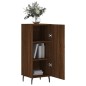vidaXL Aparador madera de ingeniería marrón roble 34,5x34x90 cm vidaXL Aparador madera de ingeniería marrón roble 34,5x34x90 cm