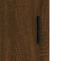 vidaXL Aparador madera de ingeniería marrón roble 34,5x34x90 cm vidaXL Aparador madera de ingeniería marrón roble 34,5x34x90 cm