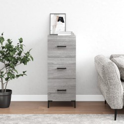 vidaXL Aparador madera de ingeniería gris Sonoma 34,5x34x90 cm