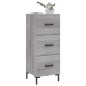 vidaXL Aparador madera de ingeniería gris Sonoma 34,5x34x90 cm vidaXL Aparador madera de ingeniería gris Sonoma 34,5x34x90 cm