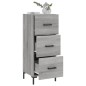 vidaXL Aparador madera de ingeniería gris Sonoma 34,5x34x90 cm vidaXL Aparador madera de ingeniería gris Sonoma 34,5x34x90 cm
