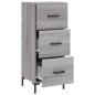 vidaXL Aparador madera de ingeniería gris Sonoma 34,5x34x90 cm vidaXL Aparador madera de ingeniería gris Sonoma 34,5x34x90 cm