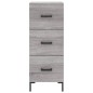 vidaXL Aparador madera de ingeniería gris Sonoma 34,5x34x90 cm vidaXL Aparador madera de ingeniería gris Sonoma 34,5x34x90 cm