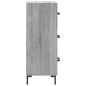 vidaXL Aparador madera de ingeniería gris Sonoma 34,5x34x90 cm vidaXL Aparador madera de ingeniería gris Sonoma 34,5x34x90 cm
