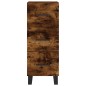 vidaXL Aparador madera de ingeniería roble ahumado 34,5x34x90 cm vidaXL Aparador madera de ingeniería roble ahumado 34,5x34x90 cm