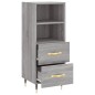 vidaXL Aparador madera de ingeniería gris Sonoma 34,5x34x90 cm