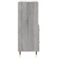 vidaXL Aparador madera de ingeniería gris Sonoma 34,5x34x90 cm