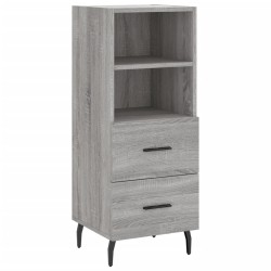 vidaXL Aparador madera de ingeniería gris Sonoma 34,5x34x90 cm