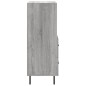 vidaXL Aparador madera de ingeniería gris Sonoma 34,5x34x90 cm vidaXL Aparador madera de ingeniería gris Sonoma 34,5x34x90 cm