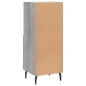 vidaXL Aparador madera de ingeniería gris Sonoma 34,5x34x90 cm vidaXL Aparador madera de ingeniería gris Sonoma 34,5x34x90 cm