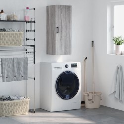 vidaXL Armario de pared gris Sonoma 34,5x34x90 cm