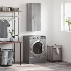 vidaXL Armario de pared gris Sonoma 34,5x34x90 cm