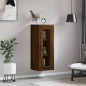 vidaXL Armario de pared marrón roble 34,5x34x90 cm