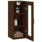 vidaXL Armario de pared marrón roble 34,5x34x90 cm