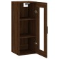 vidaXL Armario de pared marrón roble 34,5x34x90 cm