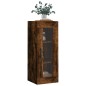 vidaXL Armario de pared roble ahumado 34,5x34x90 cm vidaXL Armario de pared roble ahumado 34,5x34x90 cm