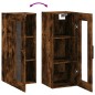 vidaXL Armario de pared roble ahumado 34,5x34x90 cm vidaXL Armario de pared roble ahumado 34,5x34x90 cm