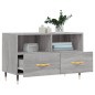 vidaXL Mueble de TV madera de ingeniería gris Sonoma 80x36x50 cm