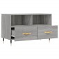 vidaXL Mueble de TV madera de ingeniería gris Sonoma 80x36x50 cm