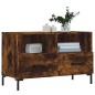 vidaXL Mueble para TV madera contrachapada roble ahumado 80x36x50 cm vidaXL Mueble para TV madera contrachapada roble ahumado 80x36x50 cm