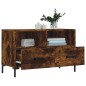 vidaXL Mueble para TV madera contrachapada roble ahumado 80x36x50 cm vidaXL Mueble para TV madera contrachapada roble ahumado 80x36x50 cm