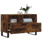 vidaXL Mueble para TV madera contrachapada roble ahumado 80x36x50 cm vidaXL Mueble para TV madera contrachapada roble ahumado 80x36x50 cm