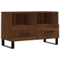 vidaXL Mueble para TV madera contrachapada roble marrón 80x36x50 cm vidaXL Mueble para TV madera contrachapada roble marrón 80x36x50 cm