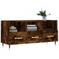 vidaXL Mueble de TV madera de ingeniería roble ahumado 102x36x50 cm vidaXL Mueble de TV madera de ingeniería roble ahumado 102x36x50 cm
